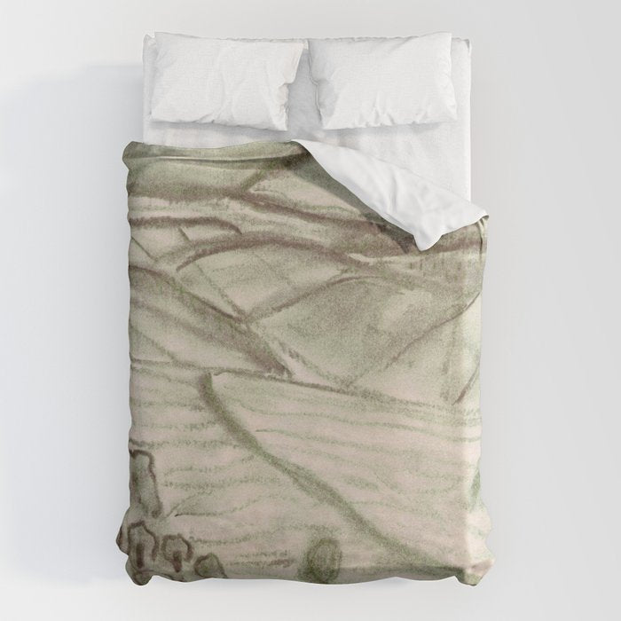 Charcoal Landscape Duvet Cover Gallery Image 6