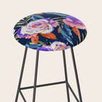 Dark landscape dolphins in the roses Stool Gallery Image 2