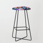 Dark landscape dolphins in the roses Stool Gallery Image 1