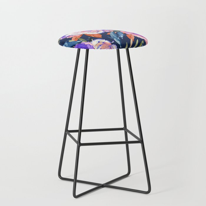 Dark landscape dolphins in the roses Stool Gallery Image 1