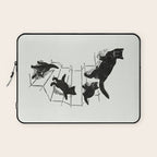 Cat With Kitten On Stairs Laptop Sleeve Gallery Image 1