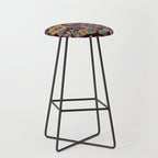 Casbah Magenta Burgundy Floral Stool Gallery Image 1