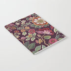Casbah Magenta Burgundy Floral Notebook Gallery Image 2