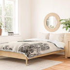Hamsa Hand Avocado Duvet Cover Gallery Image 2