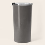 Mustard Gray and Black Lines Travel Mug Gallery Image 3