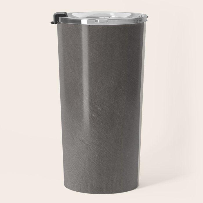 Mustard Gray and Black Lines Travel Mug Gallery Image 3