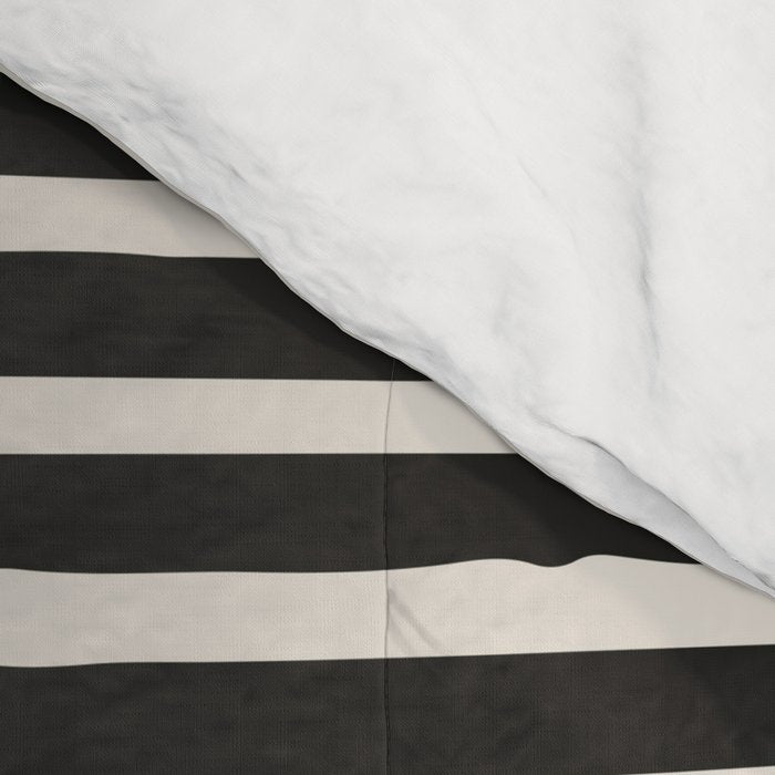 Mustard Gray and Black Lines Comforter Gallery Image 4