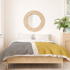 Mustard Gray and Black Lines Duvet Cover Gallery Image 3