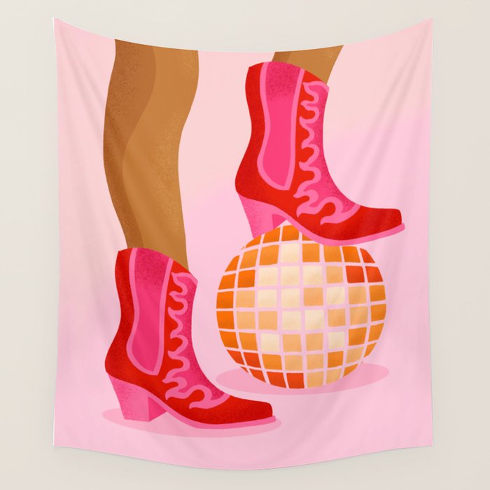 Disco Cowgirl Wall Tapestry Gallery Image 4