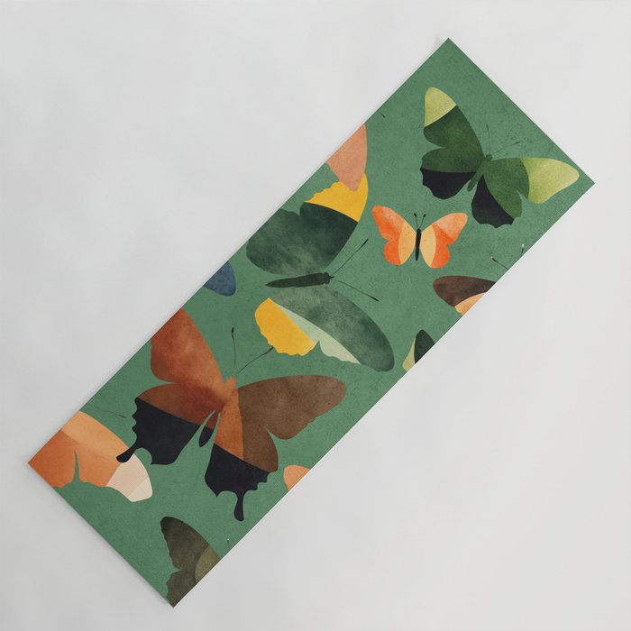 Beautiful Butterflies 6 Yoga Mat Gallery Image 1