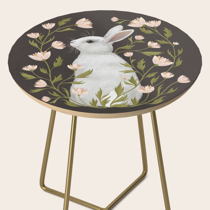 White Rabbit Floral Side Table Gallery Image 2