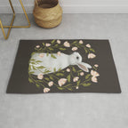 White Rabbit Floral Rug Gallery Image 1