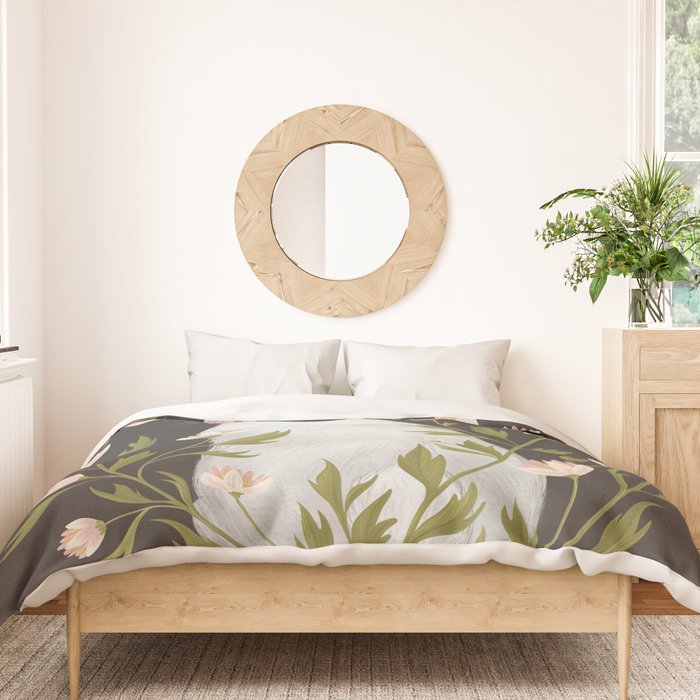 White Rabbit Floral Duvet Cover Gallery Image 3