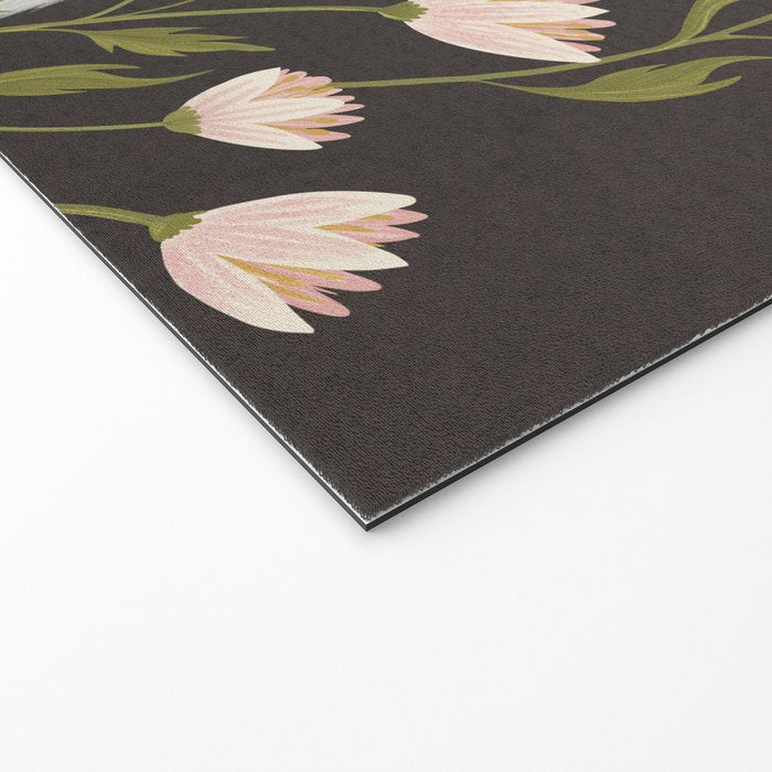 White Rabbit Floral Welcome Mat Gallery Image 2