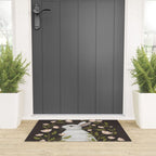 White Rabbit Floral Welcome Mat Gallery Image 3