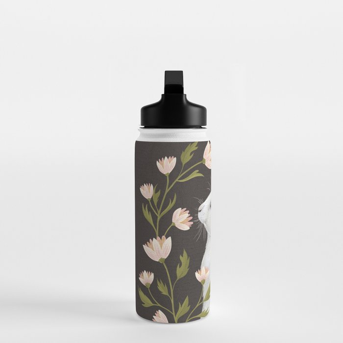 White Rabbit Floral Water Bottle Gallery Image 3