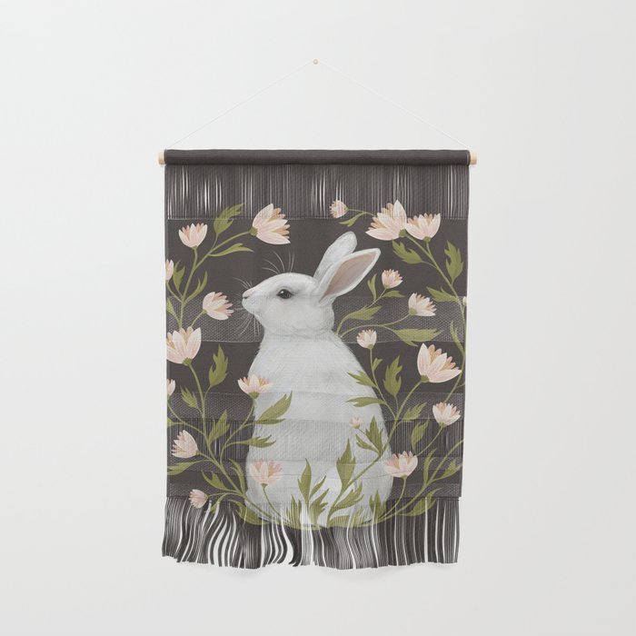 White Rabbit Floral Wall Hanging Gallery Image 1