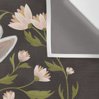 White Rabbit Floral Wall Tapestry Gallery Image 3