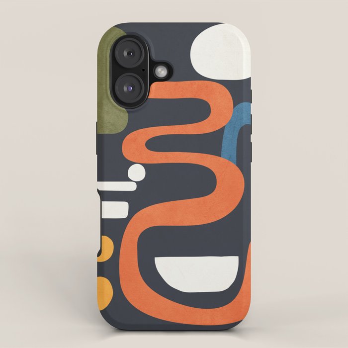 Abstract Colorful Setting 1 iPhone Case Gallery Image 1