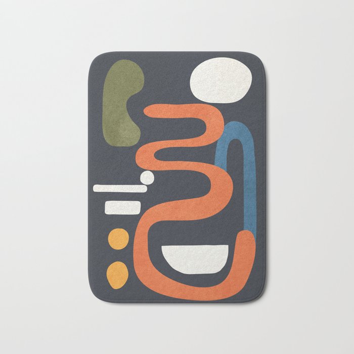 Abstract Colorful Setting 1 Bath Mat Gallery Image 1
