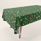 Festive Playful Starry Scatter Tablecloth Gallery Image 1