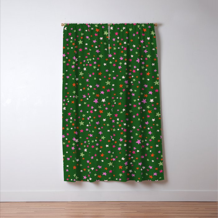 Festive Playful Starry Scatter Window Curtain Gallery Image 3