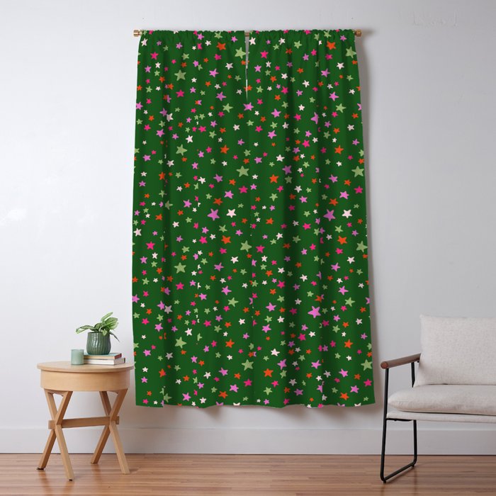 Festive Playful Starry Scatter Window Curtain Gallery Image 5