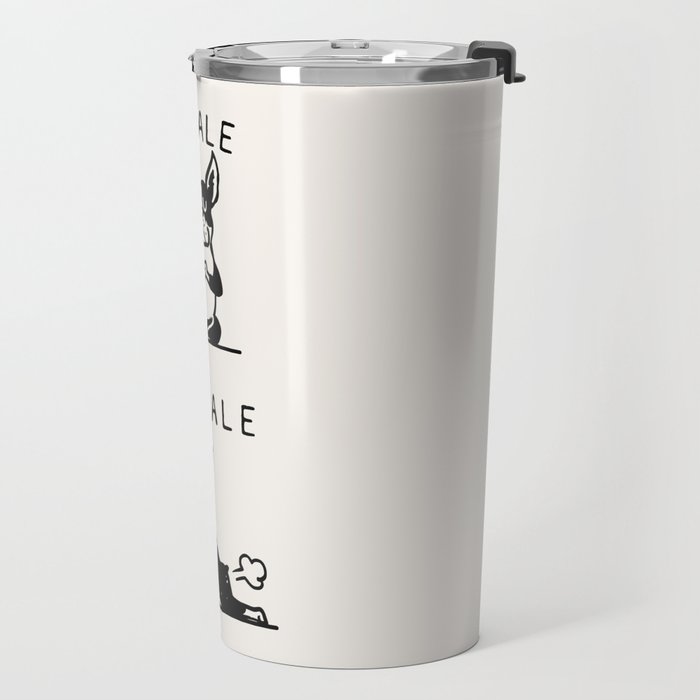 Inhale Exhale Boston Terrier Travel Mug Gallery Image 2