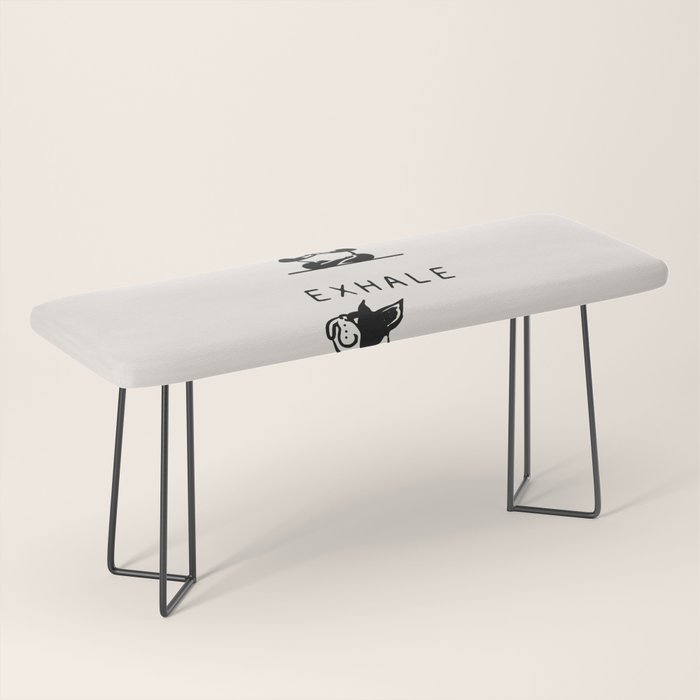 Inhale Exhale Boston Terrier Bench Gallery Image 1