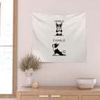 Inhale Exhale Boston Terrier Wall Tapestry Gallery Image 2
