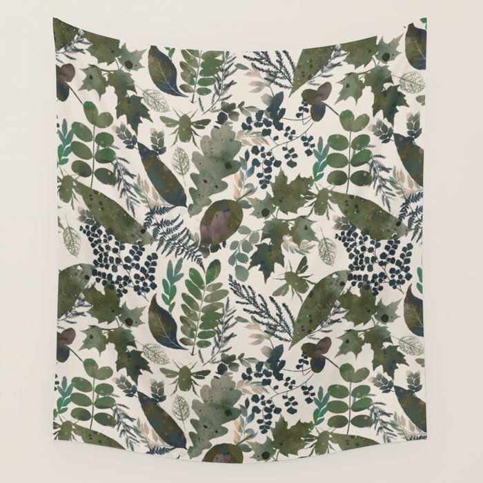 Greenish forest Wall Tapestry Gallery Image 4