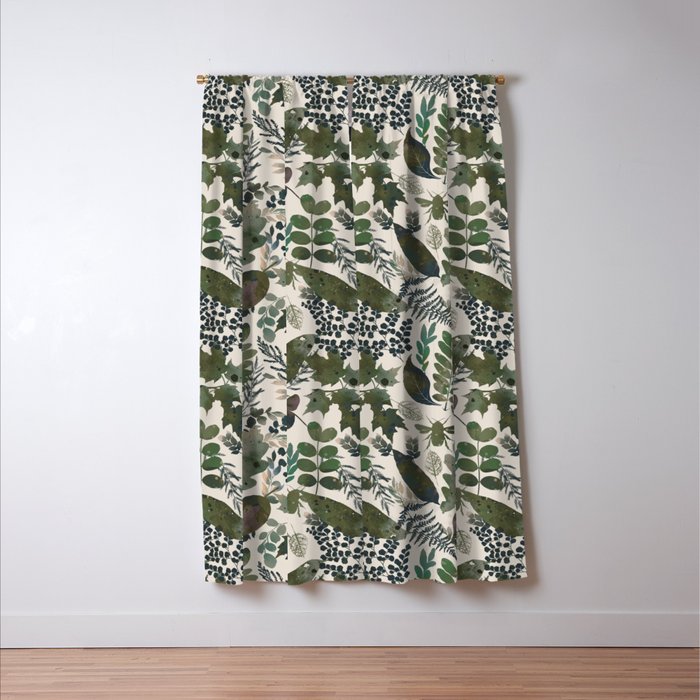 Greenish forest Window Curtain Gallery Image 3