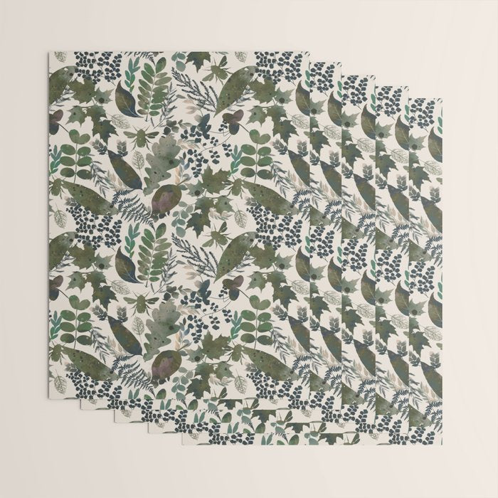 Greenish forest Wrapping Paper Gallery Image 3