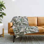 Greenish forest Throw Blanket Gallery Image 1