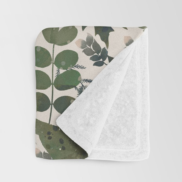 Greenish forest Throw Blanket Gallery Image 3