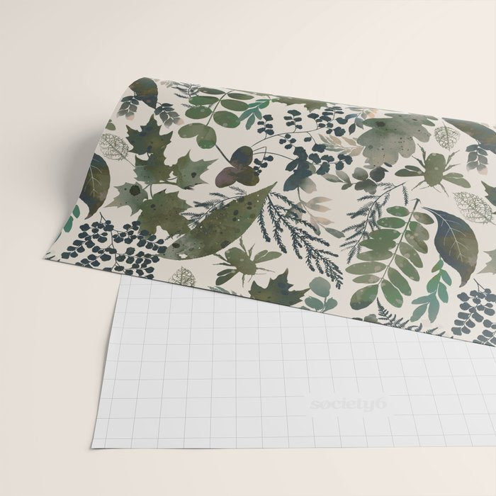 Greenish forest Wrapping Paper Gallery Image 2