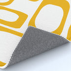 Mid Century Modern Shapes Mustard Rug Gallery Image 4