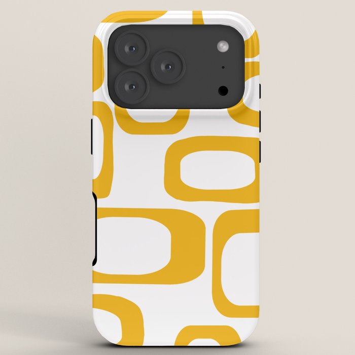 Mid Century Modern Shapes Mustard iPhone Case Gallery Image 7