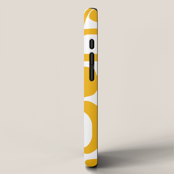 Mid Century Modern Shapes Mustard iPhone Case Gallery Image 2