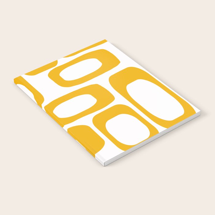Mid Century Modern Shapes Mustard Notebook Gallery Image 1