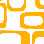 Mid Century Modern Shapes Mustard Coffee Mug Gallery Image 2