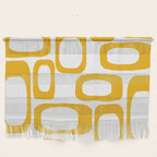 Mid Century Modern Shapes Mustard Wall Hanging Gallery Image 1