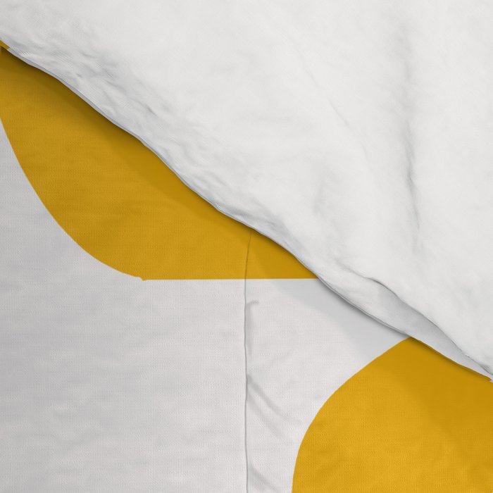 Mid Century Modern Shapes Mustard Comforter Gallery Image 4