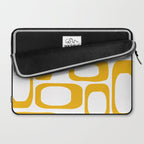 Mid Century Modern Shapes Mustard Laptop Sleeve Gallery Image 2