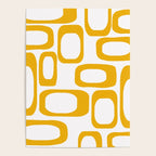 Mid Century Modern Shapes Mustard Poster Gallery Image 4