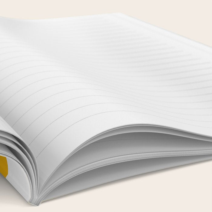 Mid Century Modern Shapes Mustard Notebook Gallery Image 2