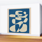 Modern Abstract Depth - Cobalt Wall Mural Gallery Image 2