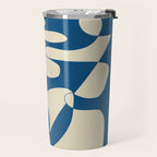 Modern Abstract Depth - Cobalt Travel Mug Gallery Image 2