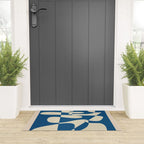 Modern Abstract Depth - Cobalt Welcome Mat Gallery Image 3