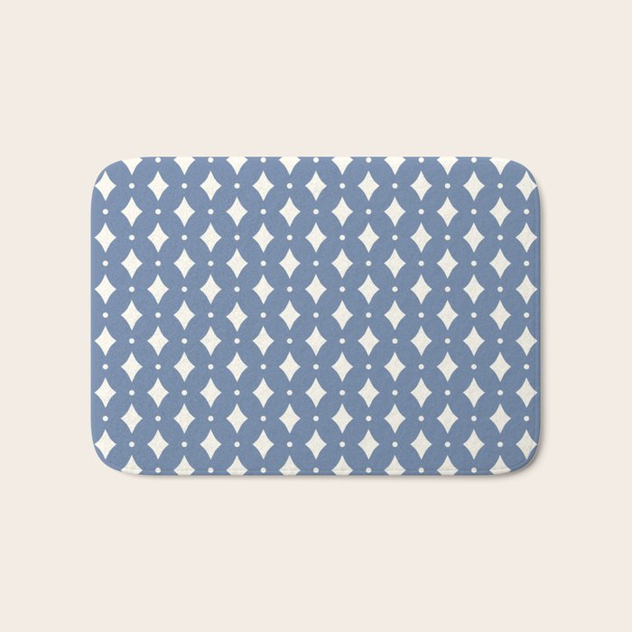 Vintage Stars V Blue Bath Mat Gallery Image 1
